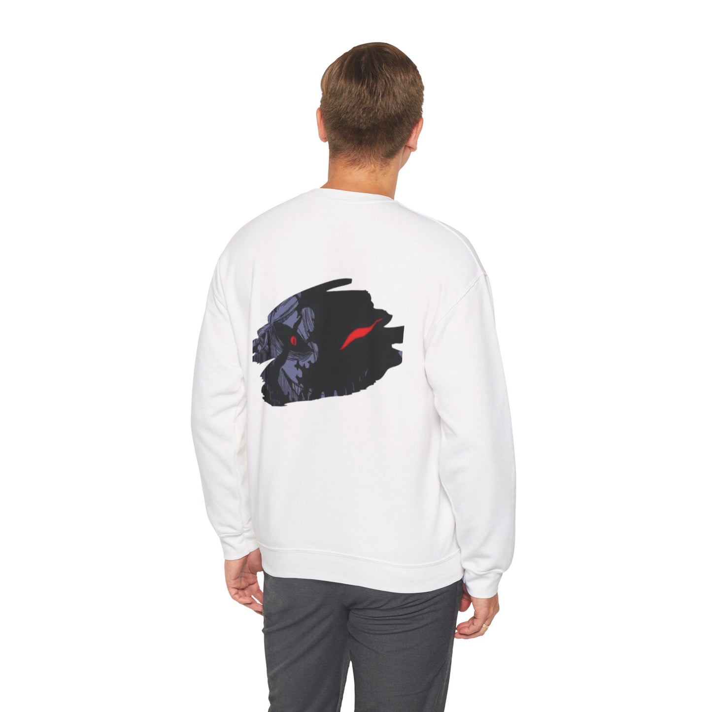 Crewneck Sweatshirt — Dark Werewolf Brushstroke Design