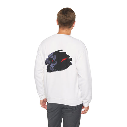 Crewneck Sweatshirt — Dark Werewolf Brushstroke Design