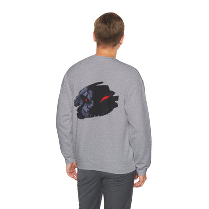 Crewneck Sweatshirt — Dark Werewolf Brushstroke Design