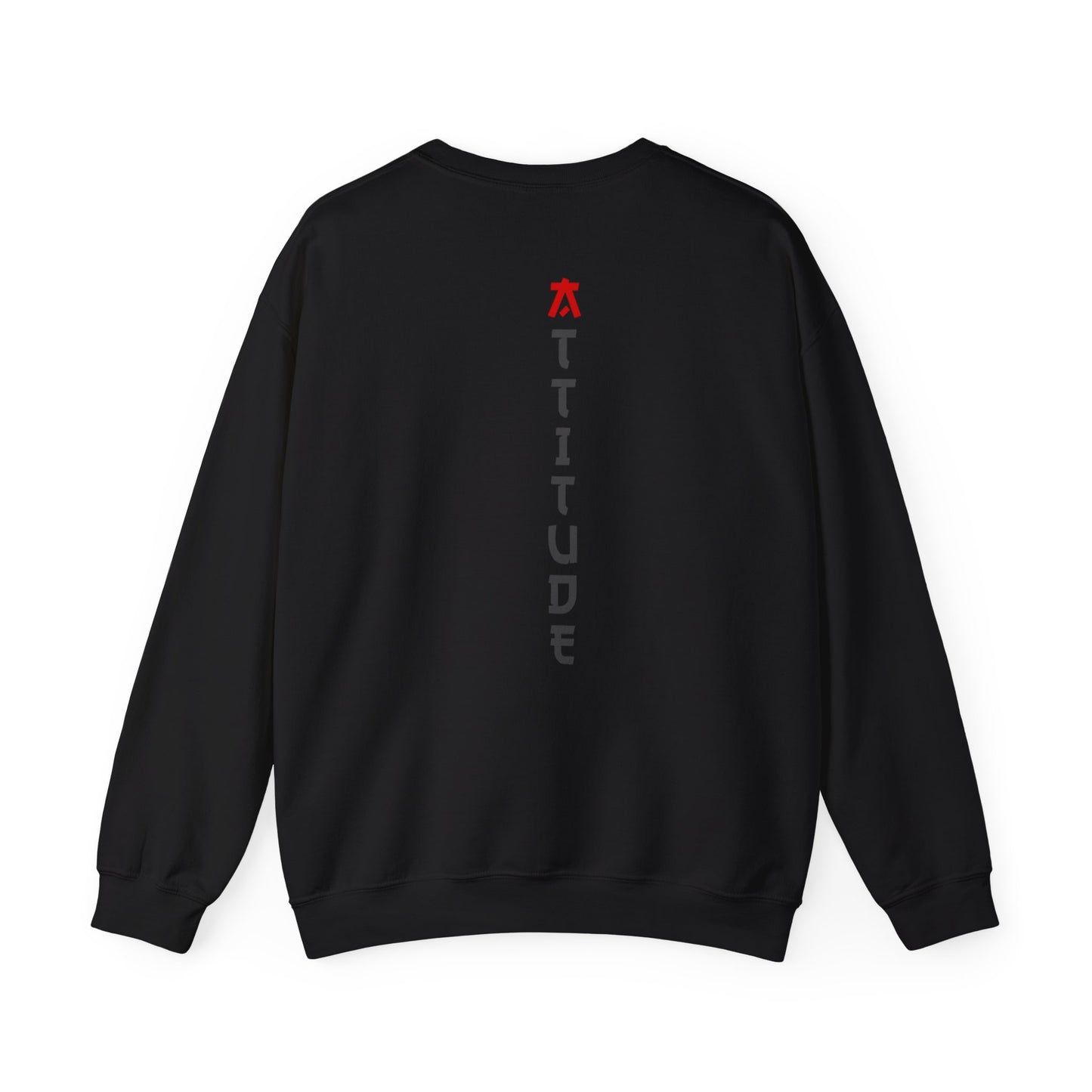 Attitude Text Sweatshirt — Bold Graphic Crewneck