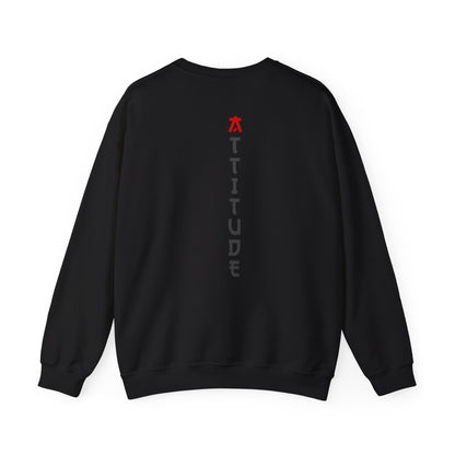 Attitude Text Sweatshirt — Bold Graphic Crewneck