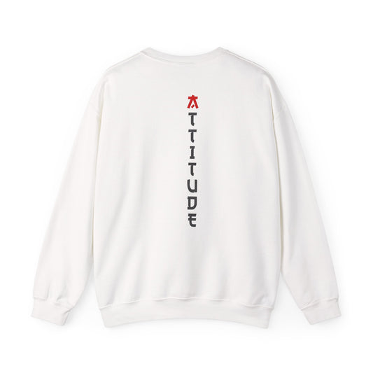 Attitude Text Sweatshirt — Bold Graphic Crewneck
