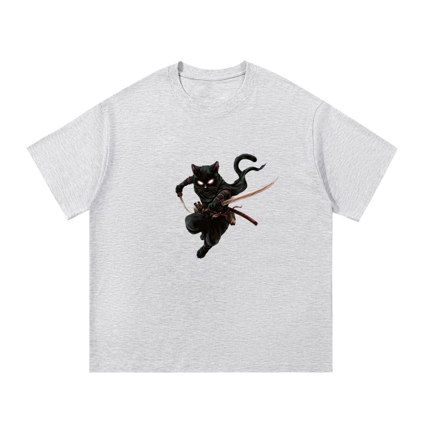 Ninja Cat Essential Graphic Cotton T-Shirt